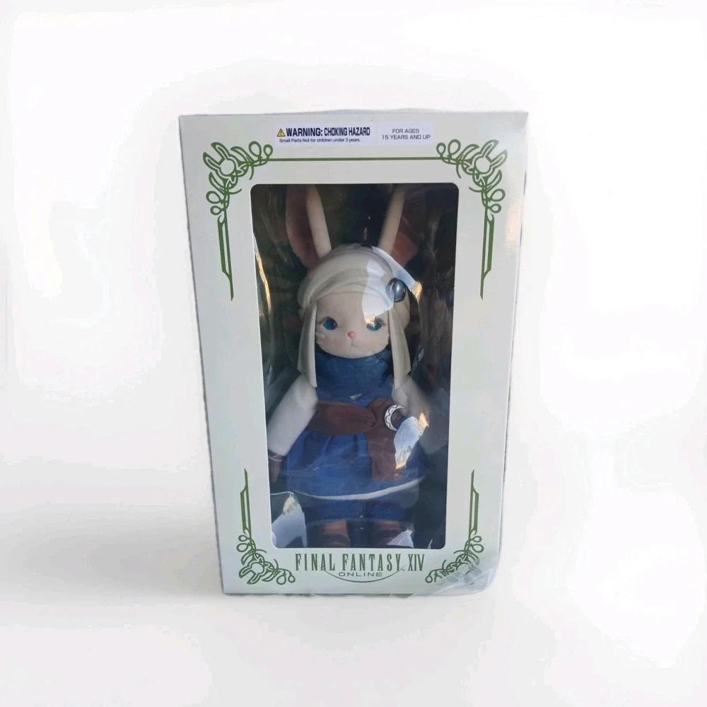 Final Fantasy XIV Flocked Figurine Loporrit Posable Figure Plush Plushie FF‎ 14